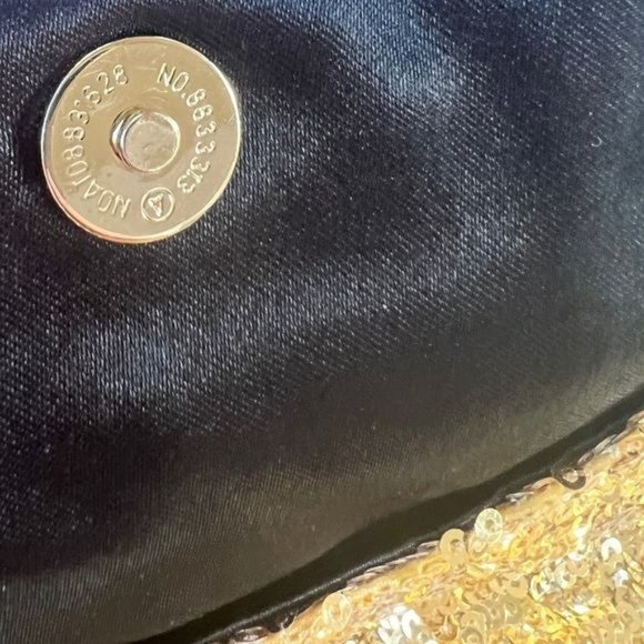 VICTORIA'S SECRET Gold Sequin Clutch, Evening, Makeup, Hand Bag, PURSE - Picture 7 of 8